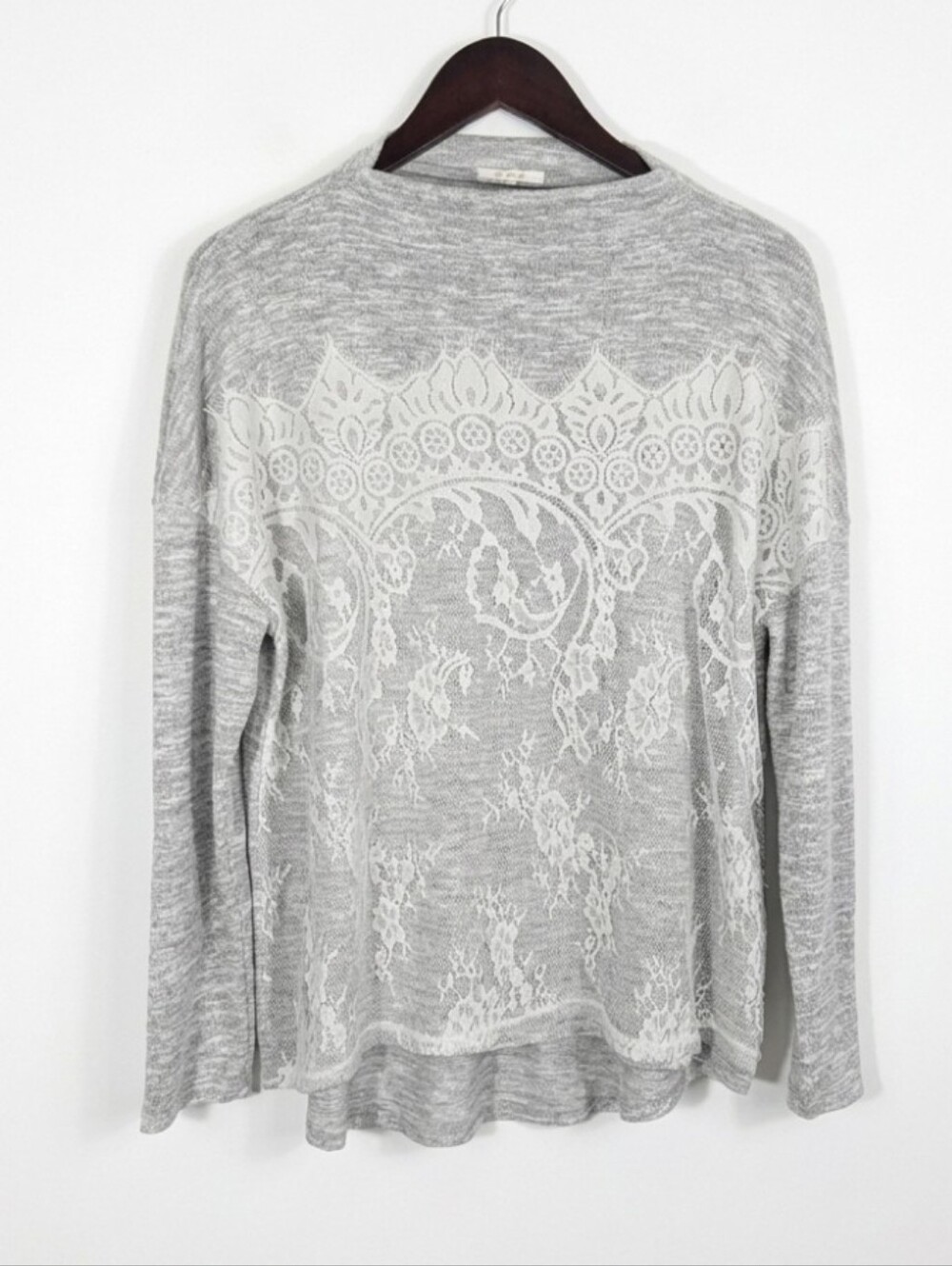 Maurices lightweight lace overlay sweater